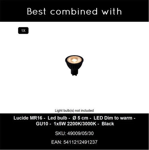 Lucide BRAGA - Wall light - 1xGU10 - Coffee | Premium - CROSSSELL